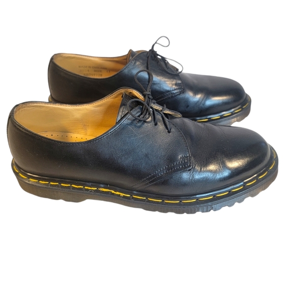 Dr. Martens Vintage Y2K Made in England Black Plain Toe Lace Up Blucher Size: 11 - Picture 3 of 11